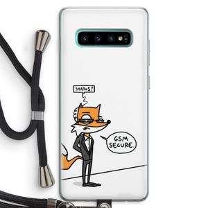 GSM secure: Samsung Galaxy S10 Plus Transparant Hoesje met koord