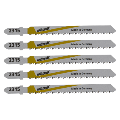 Wolfcraft Decoupeerzaagblad | HSS | L=100mm | T-Schaft | 5 stuks - 2365000