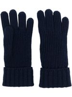 Woolrich gants nervurés en cachemire - Bleu