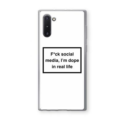 I'm dope: Samsung Galaxy Note 10 Transparant Hoesje