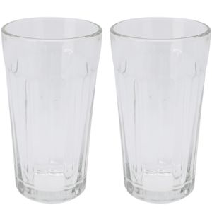 Excellent Houseware Waterglazen/Cocktailglazen - 2x - 350 ml - vaatwasserbestendig   -