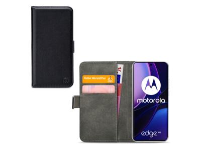 Mobilize Mobilize Classic Gelly Wallet Book Case Motorola Edge 40 Black