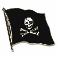 Pin broche speldje Vlag Piraten thema - 20 mm - Verkleed accessoires piratenpak Pin broche speldje Vlag Piraten thema - 20 mm - Verkleed accessoires piratenpak