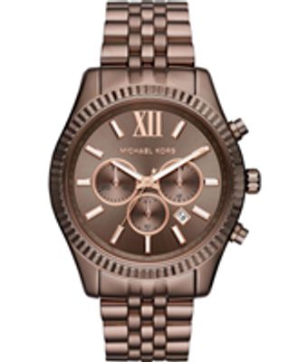 Horlogeband Michael Kors MK8522 Staal Bruin 22mm