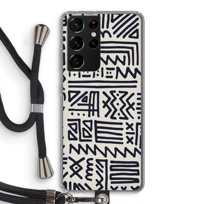 Marrakech print: Samsung Galaxy S21 Ultra Transparant Hoesje met koord