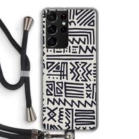 Marrakech print: Samsung Galaxy S21 Ultra Transparant Hoesje met koord
