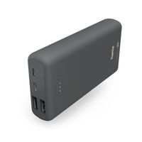 Hama Supreme 20HD Powerbank 20000 mAh LiPo USB-A, USB-C Donkergrijs - thumbnail