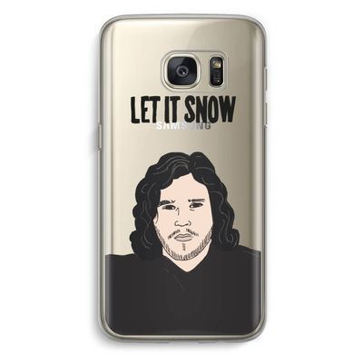 Let It Snow: Samsung Galaxy S7 Transparant Hoesje
