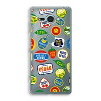 Fruitsticker: Sony Xperia XZ2 Compact Transparant Hoesje