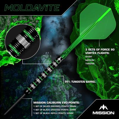 Mission Moldavite 95% Darts Mission Moldavite 95% Darts