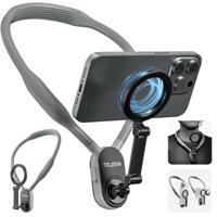 Telesin magnetische neck mount voor smartphone - Grijs