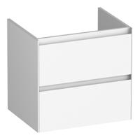 Brauer Inspire - Onderkast 60 cm - met 2 Softclose Lades Greeploos en 1 Sifon Uitsparing - Mat Wit