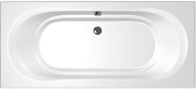 Xenz Martinique inbouwbad 2-persoons 180x80cm glans wit acryl