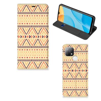 OPPO A15 | Hoesje met Magneet | Aztec Yellow