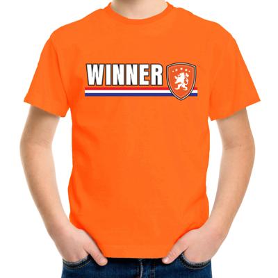 EK / WK Supporters t-shirt - voor kinderen - WINNER - Koningsdag