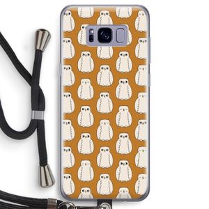 Uilen: Samsung Galaxy S8 Transparant Hoesje met koord