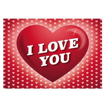 I Love You postkaart - ansichtkaart - wenskaart - Valentijnsdag kaartje - Moederdag