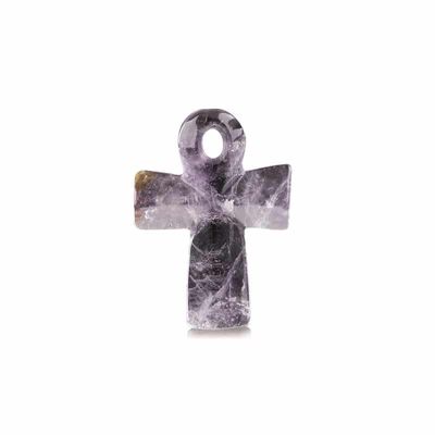 Hanger van Amethist met Ankh Teken