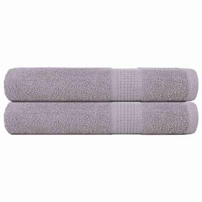 VidaXL Saunahanddoeken 2 st 80x200 cm 360 g/m² 100% katoen grijs