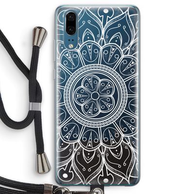 Roses Are Red: Huawei P20 Transparant Hoesje met koord