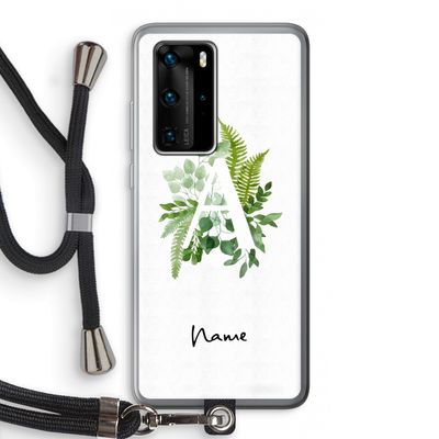 Green Brush: Huawei P40 Pro Transparant Hoesje met koord