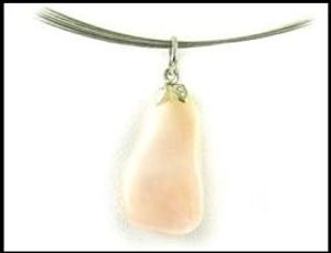 Edelsteenhanger roze kwarts