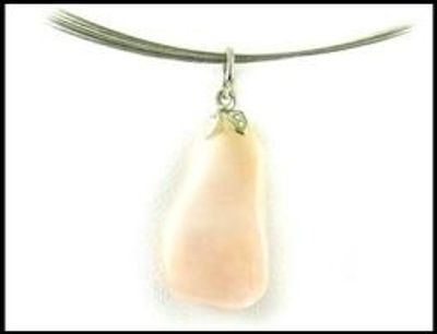 Edelsteenhanger roze kwarts