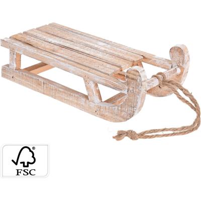 Slee hout 30cm white washed