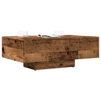 Salontafel 85x55x31 cm bewerkt hout oud houtkleurig