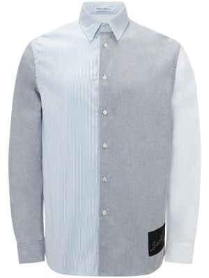 JW Anderson t-shirt en coton à design patchwork - Bleu