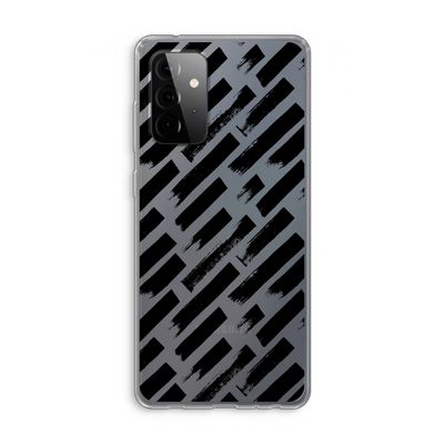 Zwarte vegen: Samsung Galaxy A72 Transparant Hoesje