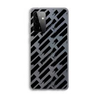 Zwarte vegen: Samsung Galaxy A72 Transparant Hoesje Zwarte vegen: Samsung Galaxy A72 Transparant Hoesje