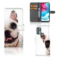 Motorola Moto G60s | Telefoonhoesje | Met pasjeshouder | Franse Bulldog