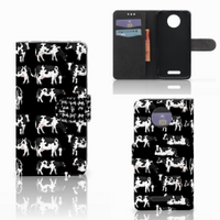 Motorola Moto C Plus Telefoonhoesje met Pasjes Koetjes - thumbnail