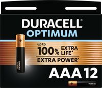 Duracell Optimum Alkaline AAA batterijen - 12 stuks