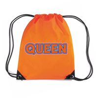 Koningsdag rugtas oranje - queen - waterafstotend - 45 x 34 cm