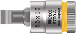 Wera 8700 A FL Zyklop Bit/dop-combinatie met 1/4" Aandrijving , FL 1,2 x 6,5 x 28 mm - 1 stuk(s) - 05003322001