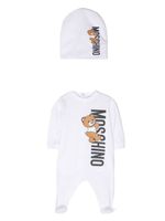 Moschino Kids lot de deux t-shirts à logo imprimé - Blanc