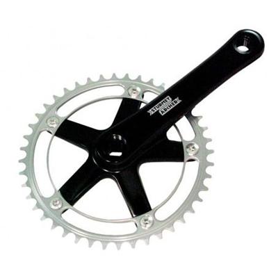 Sturmey Archer crankstel 46T zwart/zilver 170mm FCT66 (SA)