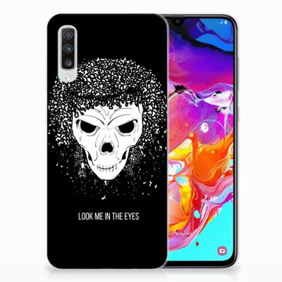 Silicone Back Case Samsung Galaxy A70 Skull Hair Silicone Back Case Samsung Galaxy A70 Skull Hair
