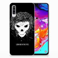 Silicone Back Case Samsung Galaxy A70 Skull Hair