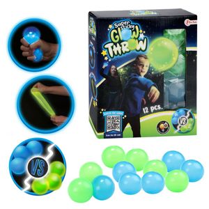 Toi-Toys Glow Throw Glow In The Dark Ballen 12 Stuks