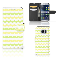 Samsung Galaxy S7 | Telefoon Hoesje | Waves Yellow