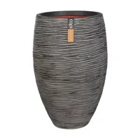 Capi Vaas Elegant Deluxe Rib Antraciet Ø40cm