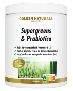 Golden Naturals Supergreens & Probiotica Poeder