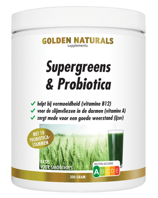 Golden Naturals Supergreens & Probiotica Poeder