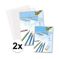 A4 overtrekpapier / transparant tekenpapier - 48x vellen - 80 grams - kopieer afbeeldingen