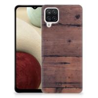 Samsung Galaxy A12 | Bumper Hoesje | Old Wood