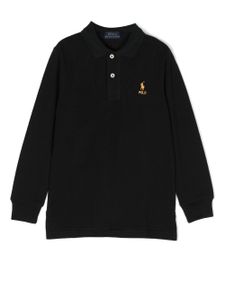 POLO RALPH LAUREN KIDS polo à logo Polo Pony brodé - Noir