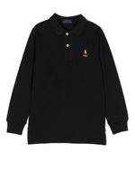 POLO RALPH LAUREN KIDS polo à logo Polo Pony brodé - Noir - thumbnail